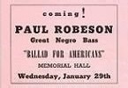 Paul Robeson Concert